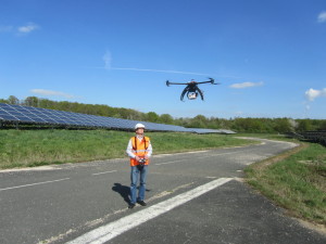 Contrôle du drone par le pilote.