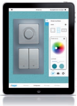 Hager Switch, l’application qui permet de choisir ses interrupteurs en fonction de sa déco. (c) Hager