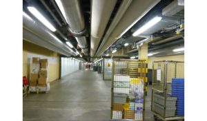 Circulation logistique et technique d'un hôpital.