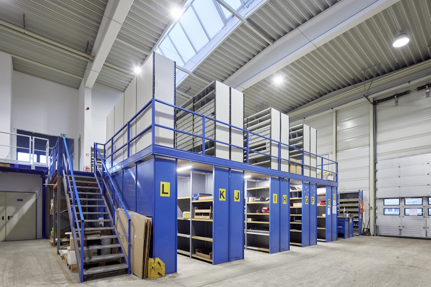Photo de centres logistiques et entrepôts. Éclairage de Harald Meyer Installationen,par Ledvance